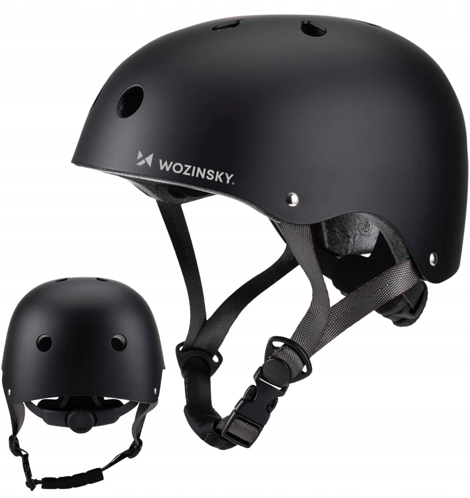 Wozinsky Lengvas BMX/Paspirtuko Šalmas S - Juodas