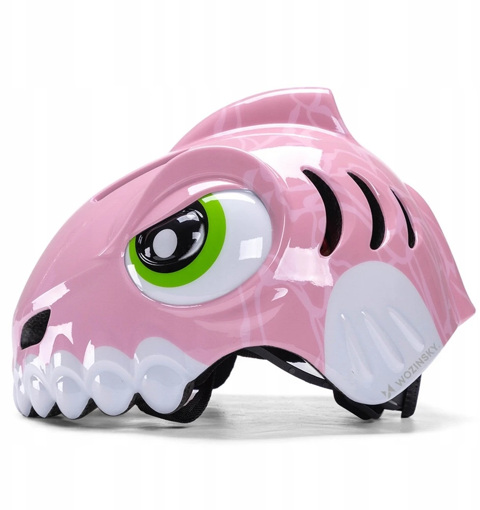 Wozinsky Children's Bike Helmet Dinosaur Pattern S - Rožinė