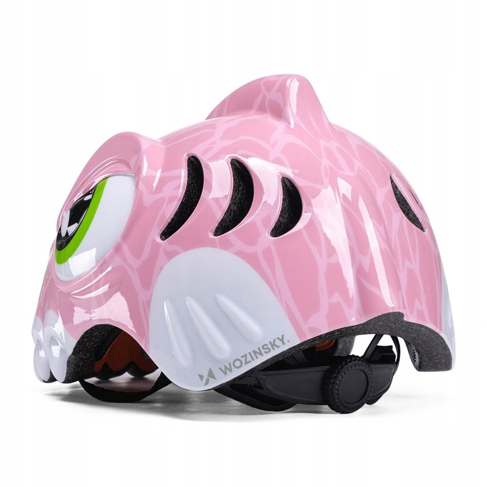 Wozinsky Children's Bike Helmet Dinosaur Pattern S - Rožinė