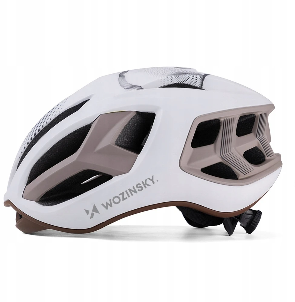 Wozinsky Ultralengvas plento dviratininko šalmas 54–58 cm – pilkai rudas