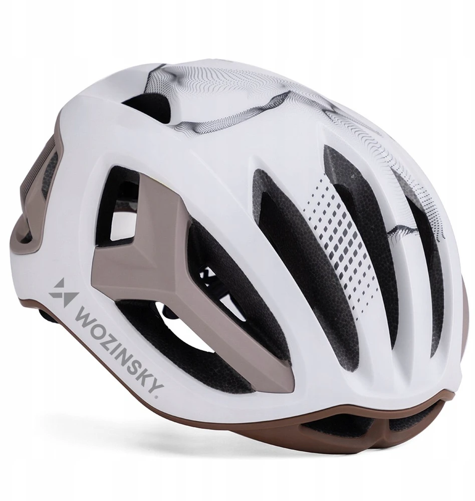 Wozinsky Ultralengvas plento dviratininko šalmas 54–58 cm – pilkai rudas