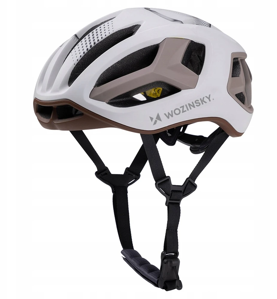 Wozinsky Ultralengvas plento dviratininko šalmas 54–58 cm – pilkai rudas