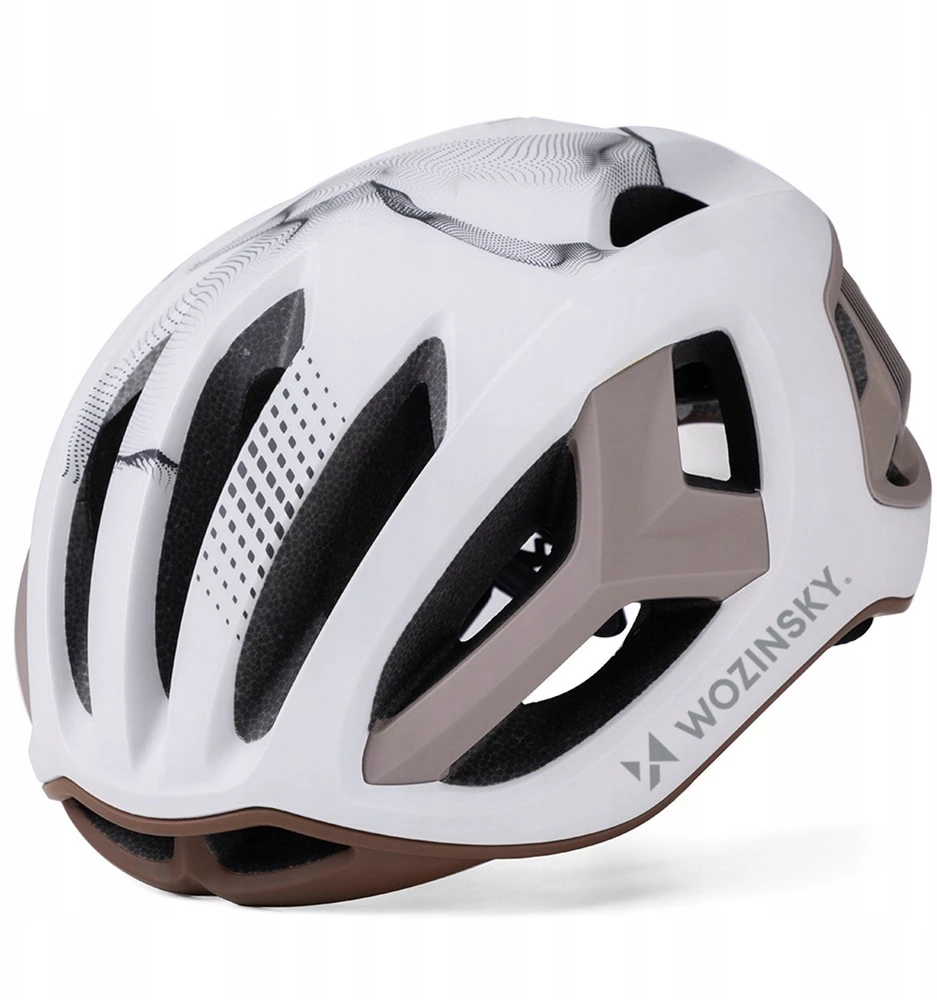 Wozinsky Ultralengvas plento dviratininko šalmas 54–58 cm – pilkai rudas