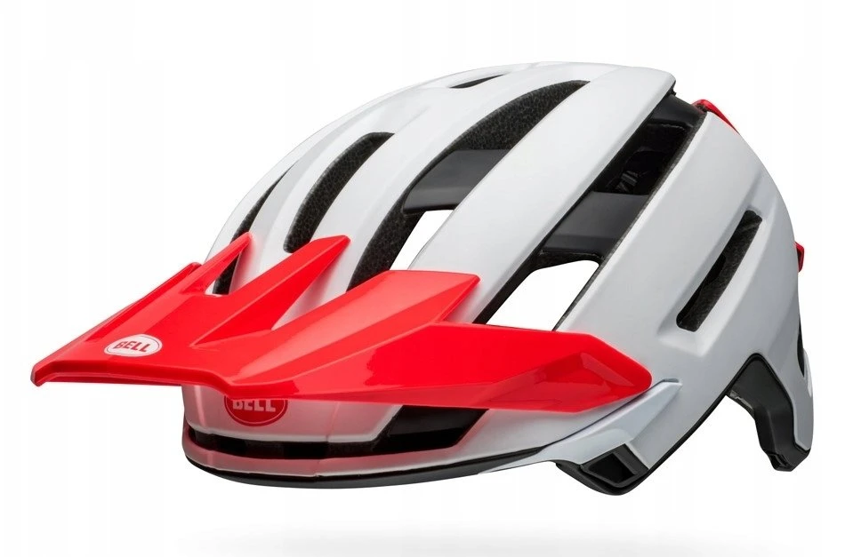Bell mtb BELL SUPER AIR SPHERICAL matinė blizgi balta infraraudona dydis S (52-56 cm) (BEL-36674-B69-S)