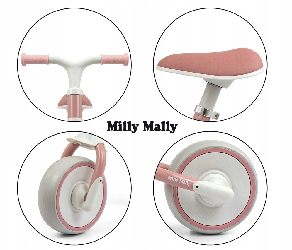 Milly Mally Balansinis dviratis Skippy, Rausvas