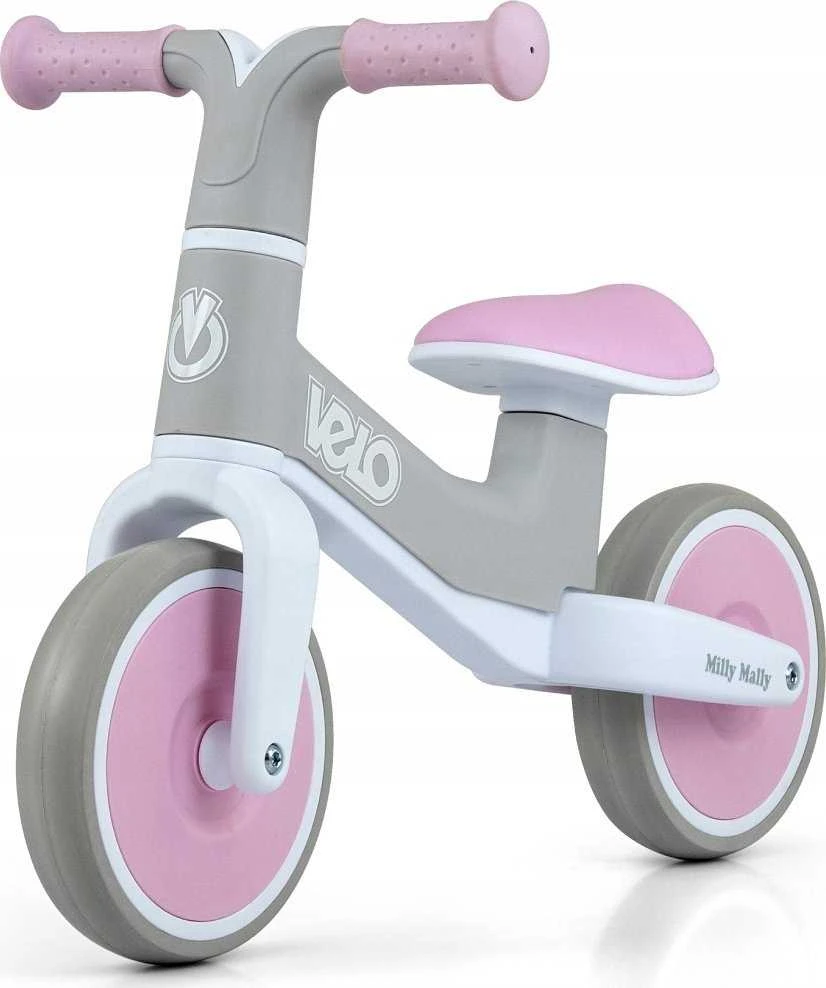 Milly Mally Velo rožinis dviratukas be pedalų