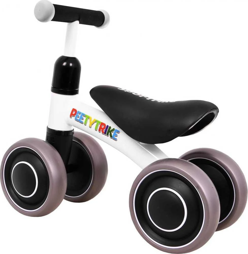 Ramiz Pirmasis balansinis keturratis mažyliams Sportrike PettyTrike Z7 baltos spalvos (nuo 1 metų amžiaus vaikams)