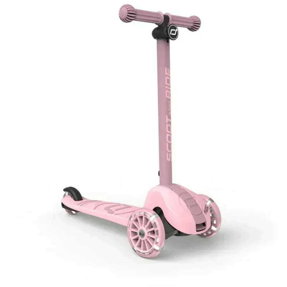 „Scoot and Ride“ „Scoot & Ride Highwaykick 3S“ LED su 2 viename valdymo sistema, rožinis, S00935