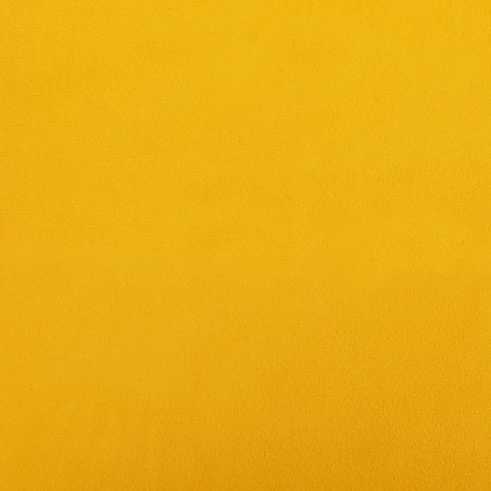 Dvivietė sofa-lova, geltonos spalvos, aksomas