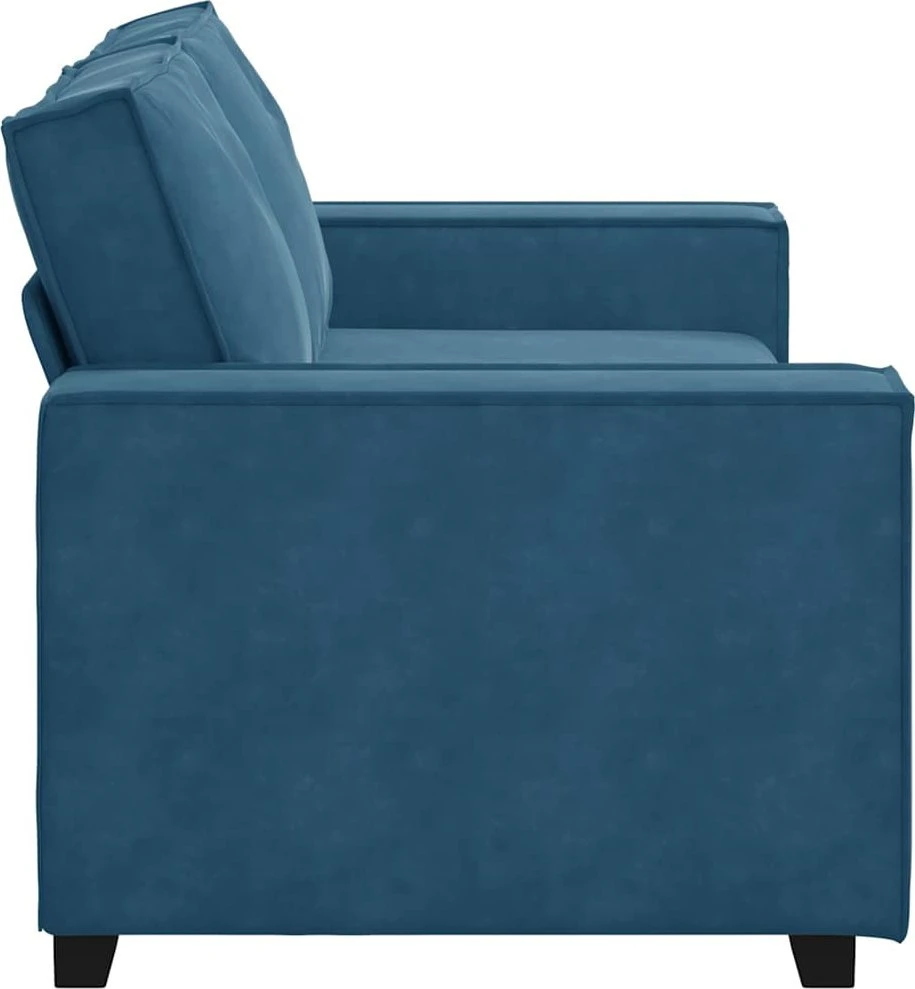 Dvivietė sofa, mėlyna, 180x78x84 cm, aksomas