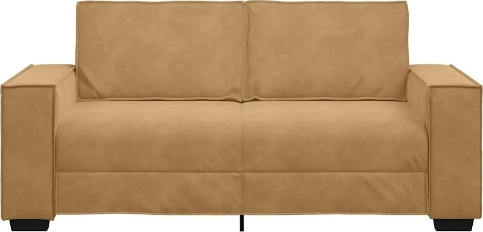 Dvivietė sofa, ruda, 180x78x84 cm, aksominė