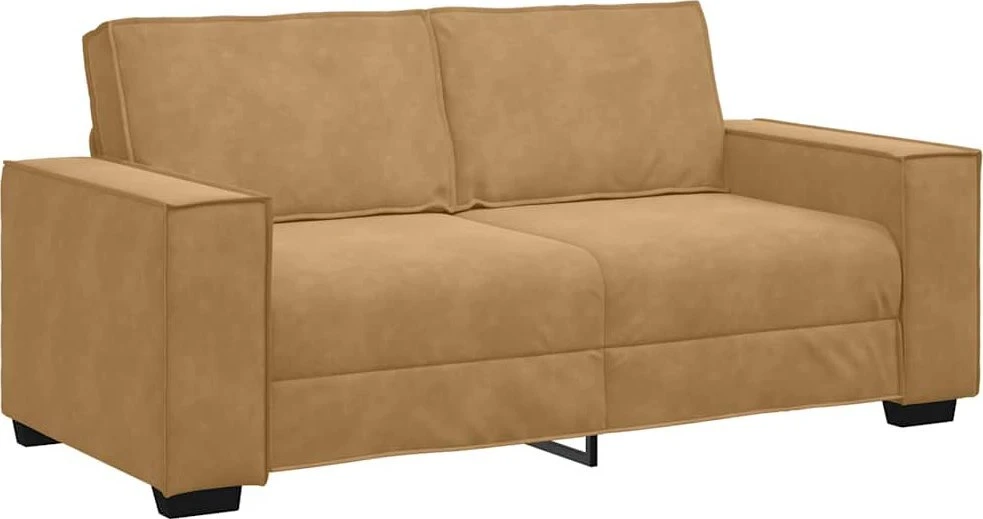 Dvivietė sofa, ruda, 180x78x84 cm, aksominė