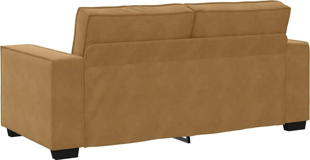 Dvivietė sofa, ruda, 180x78x84 cm, aksominė