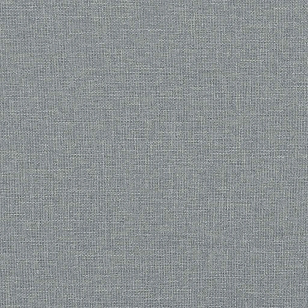 Dvivietė sofa su šezlongu, L formos, šviesiai pilka, 125 cm, audinys