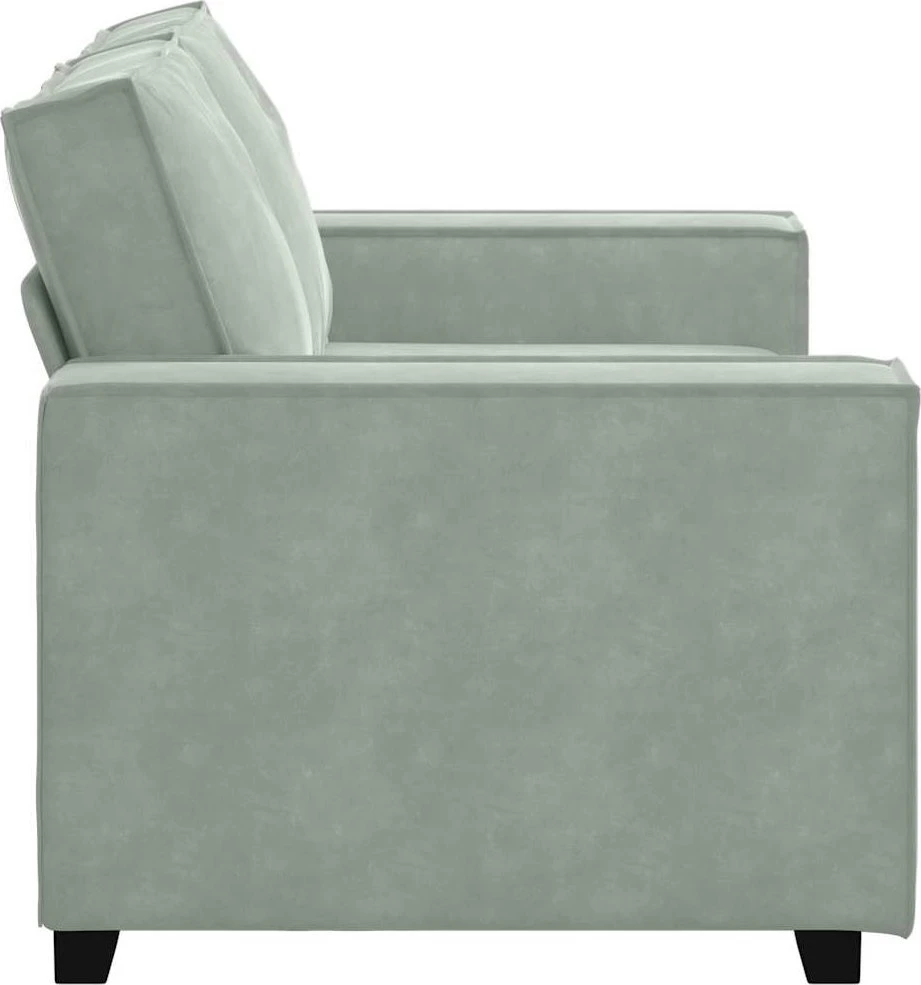 Dvivietė sofa, šviesiai pilka, 160x78x84 cm, aksomas