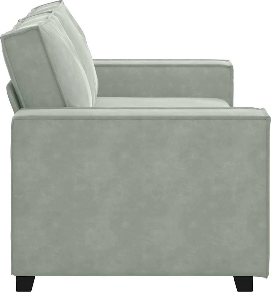 Dvivietė sofa, šviesiai pilka, 180x78x84 cm, aksomas