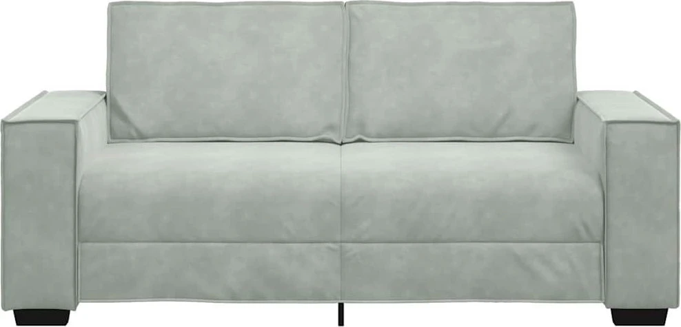 Dvivietė sofa, šviesiai pilka, 180x78x84 cm, aksomas