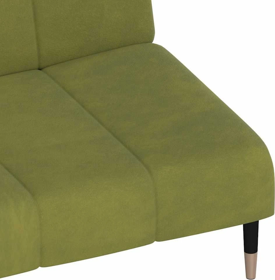 Dvivietė sofa-lova, šviesiai žalios spalvos, aksomas