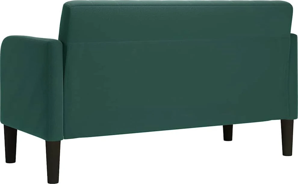Dvivietė sofa, tamsiai žalia, 109 cm, aksomas