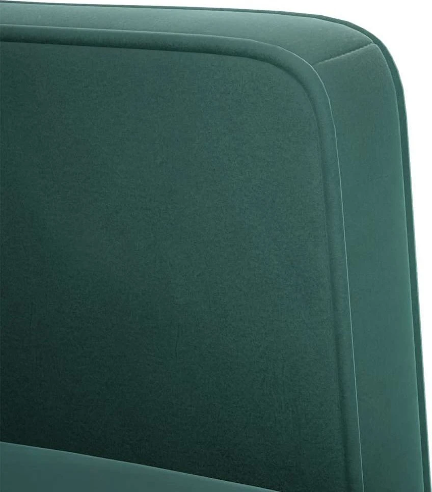 Dvivietė sofa, tamsiai žalia, 111 cm, aksomas