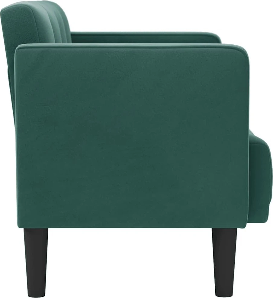 Dvivietė sofa, tamsiai žalia, 111 cm, aksomas