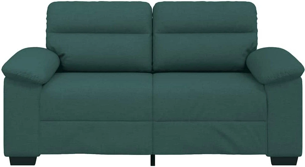 Dvivietė sofa, tamsiai žalia, 160x81x84 cm, audinys