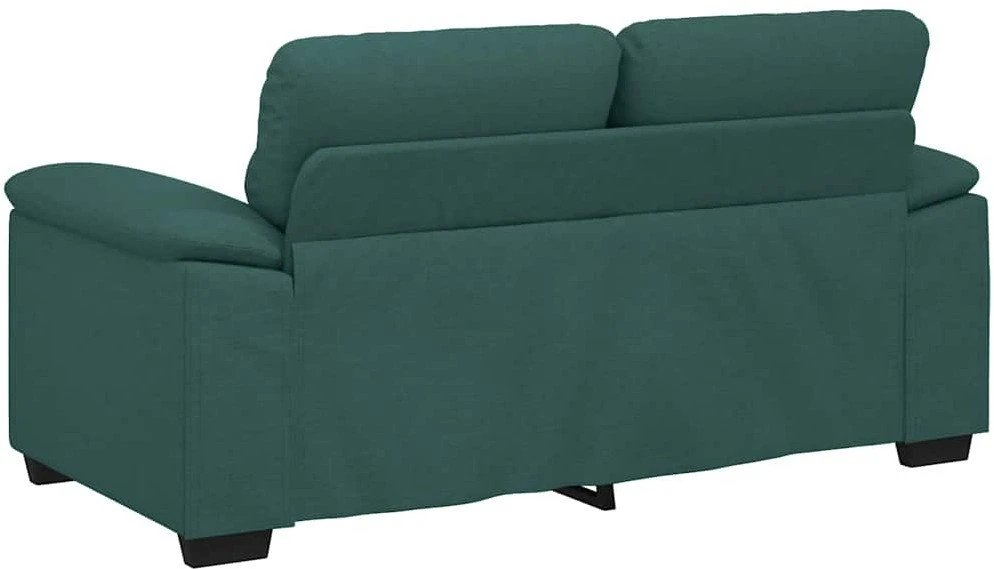 Dvivietė sofa, tamsiai žalia, 160x81x84 cm, audinys