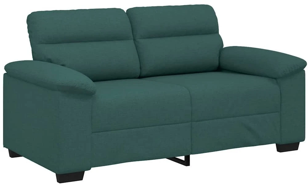 Dvivietė sofa, tamsiai žalia, 160x81x84 cm, audinys