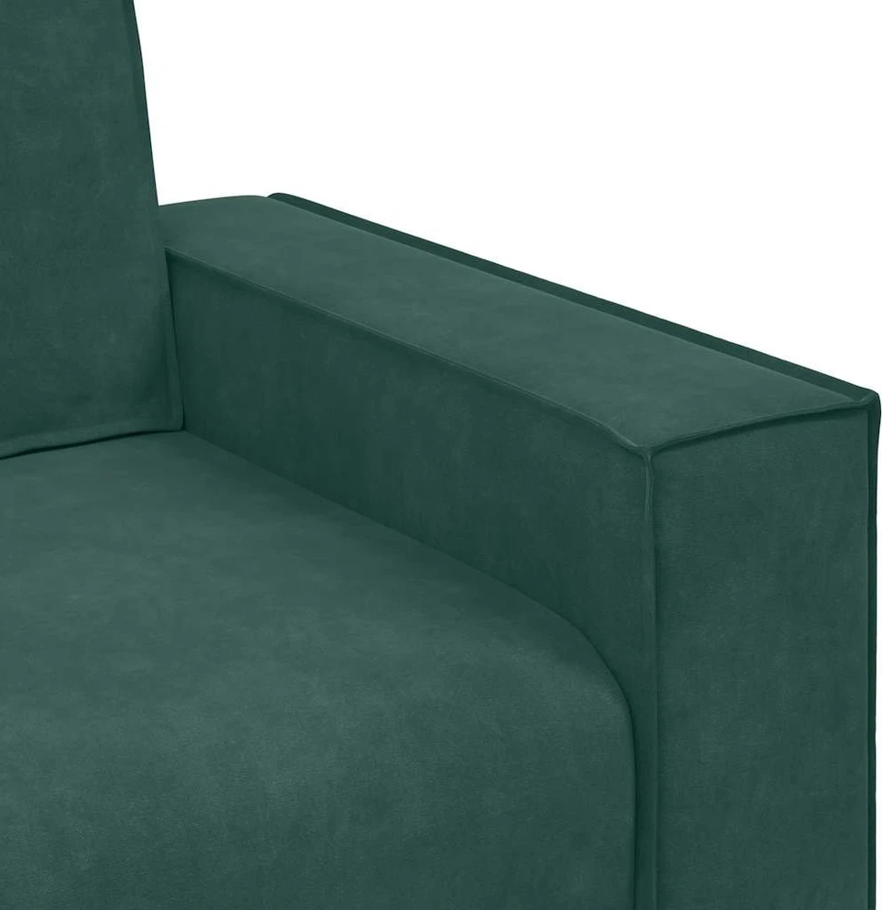 Dvivietė sofa, tamsiai žalia, 180x78x84 cm, aksomas