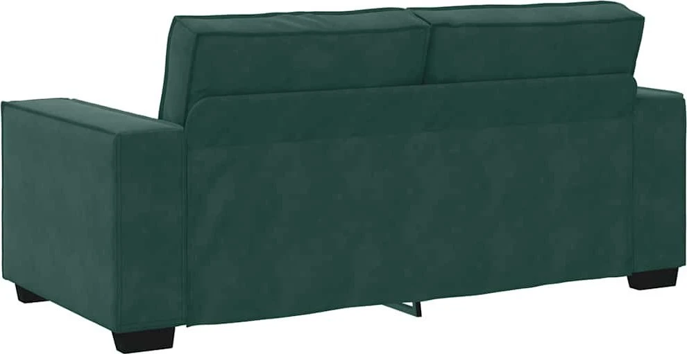 Dvivietė sofa, tamsiai žalia, 180x78x84 cm, aksomas