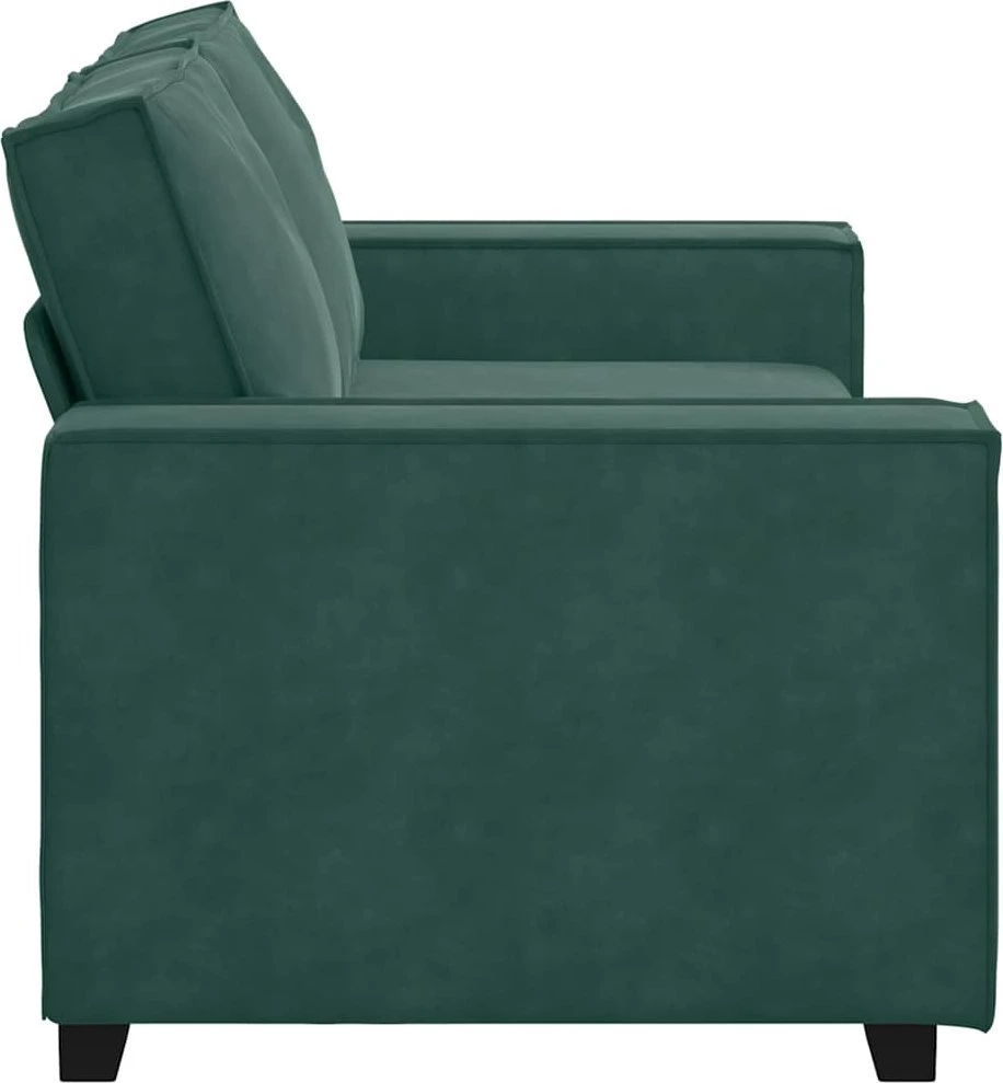 Dvivietė sofa, tamsiai žalia, 180x78x84 cm, aksomas