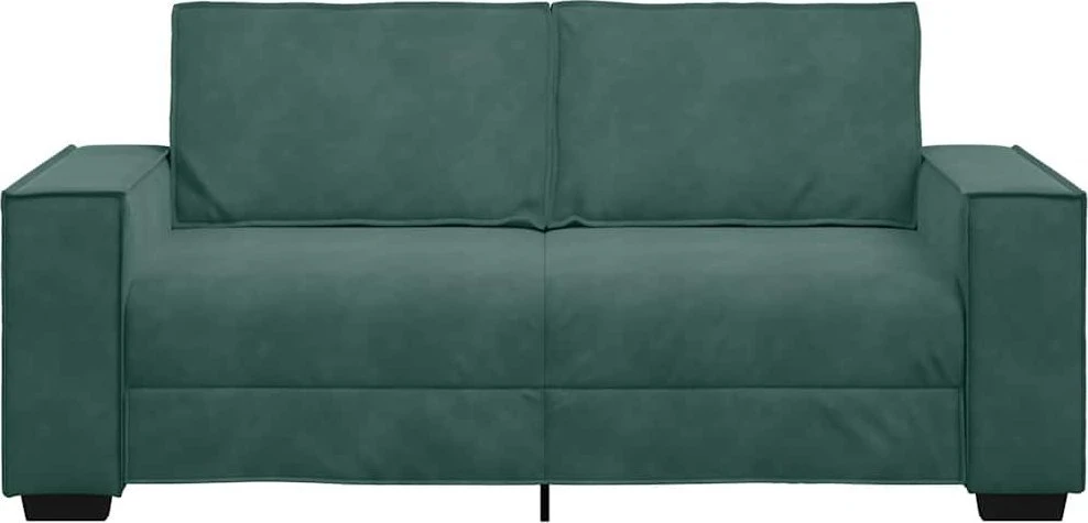 Dvivietė sofa, tamsiai žalia, 180x78x84 cm, aksomas