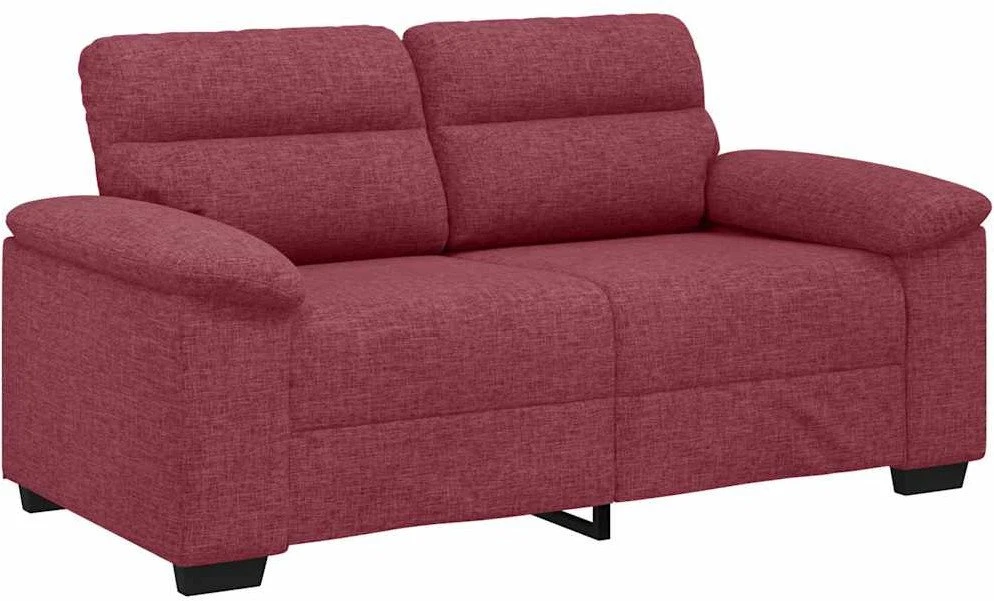 Dvivietė sofa, vyno raudonumo, 160x81x84 cm, audinys