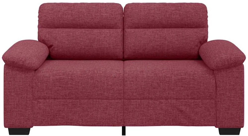 Dvivietė sofa, vyno raudonumo, 160x81x84 cm, audinys