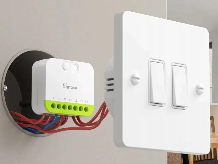 Sonoff Mini Duo 2 kanalų Zigbee 3.0 išmanioji relė