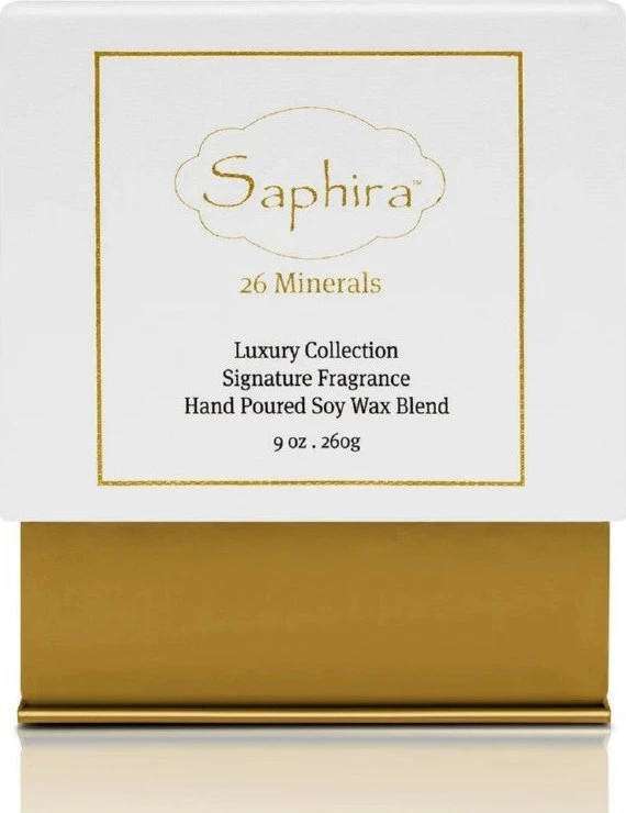 Aromaterapinė sojų vaško žvakė Saphira Luxury Signature Candle SAFCANDLE, 260 g