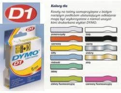 DYMO D1 Standard - Juodas on Transparent - 24mm etikečių juostelė Juoda ant skaidrios