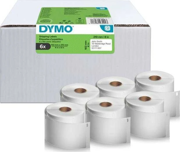 DYMO 4XL/5XL Etiketės 102 x 210mm / Rinkinys (2177565) - 6 vnt.