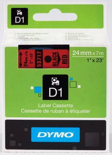 D1, prekės ženklo juosta, 24 mm, juodas tekstas ant biurokratijos, 7m - 53717 DYMO / S0720970