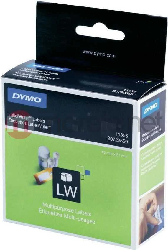 Dymo etykiety universalus balta LW 19X51mm (S0722550) nadruk juoda