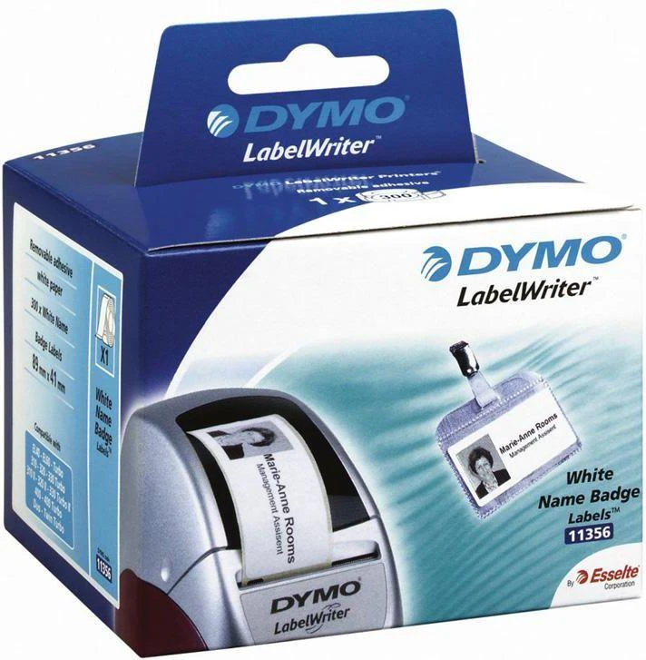 Etiketės DYMO Labelwriter 89x41 mm, 300 vnt, BALTA