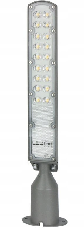 Led Line Lite Gatvės šviestuvas su foto rėle LED 230V 50W 5 000lm, 140° x 70° 4000K, pilkas, FLAMINGO, IP65, IK08