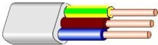 Lietkabelis Kabelis BVV-P, 3 x 1,5 mm²