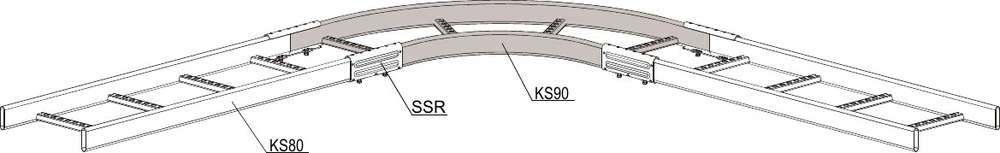 Meka KAMPAS KOPĖČIOMS 90° KS90-500 R300 HDG