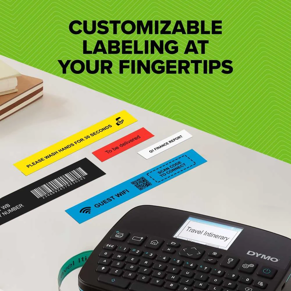 DYMO LabelManager LabelWriter 640CB Portable & Rechargeable Label Maker with Dual Connectivity – 2197370 etikečių spausdintuvas Tiesioginis terminis/terminis perdavimas 12 mm/sec QWERTY