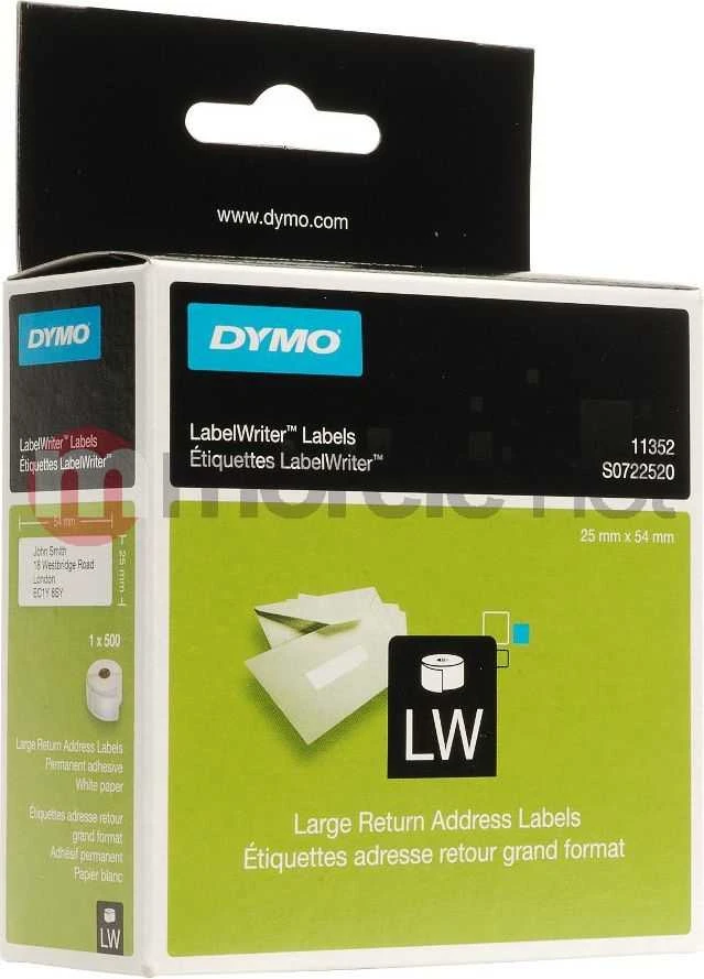 Etiketės DYMO LabelWriter 25x54 mm, 500 vnt. / S0722520 11352