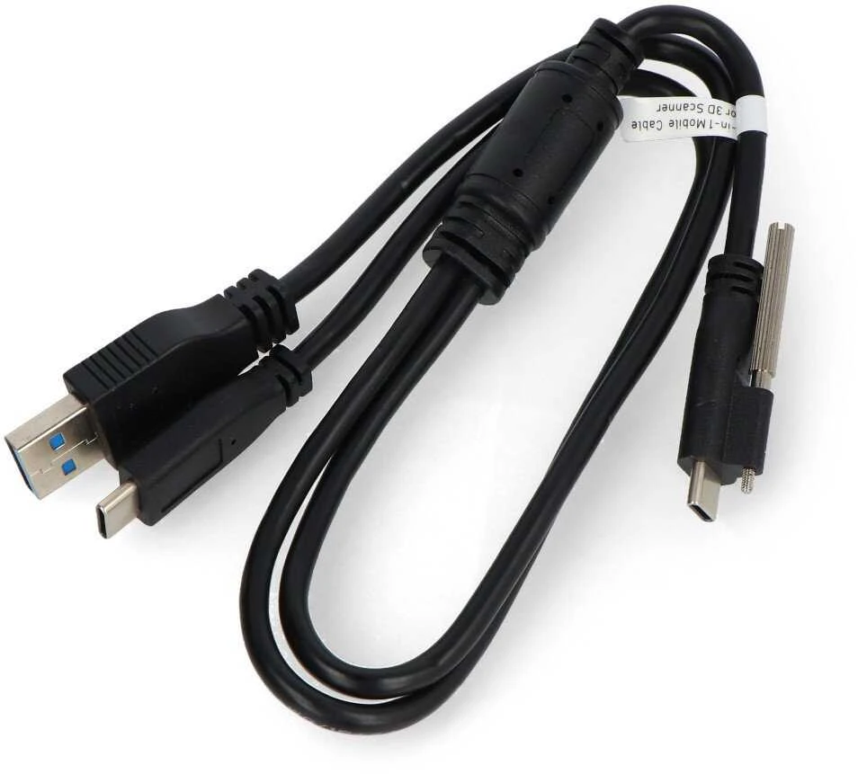 Dymo 2in1 laidas USB C - USB A/USB C - 40cm - skirtas Revopoint 3D skeneriams
