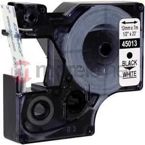 Juostelė DYMO D1 12mm x 7m, vinilinė, juoda ant balto / S0720530 45013