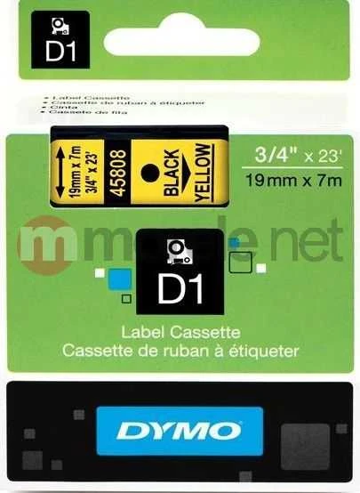 Dymo juosta S0720880 (juoda ant geltonos) D1 tipo