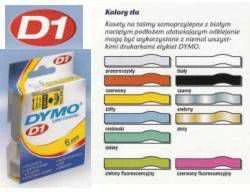 DYMO D1 Juostelė 24mm x7m / baltas ant juodos (53721 / S0721010)